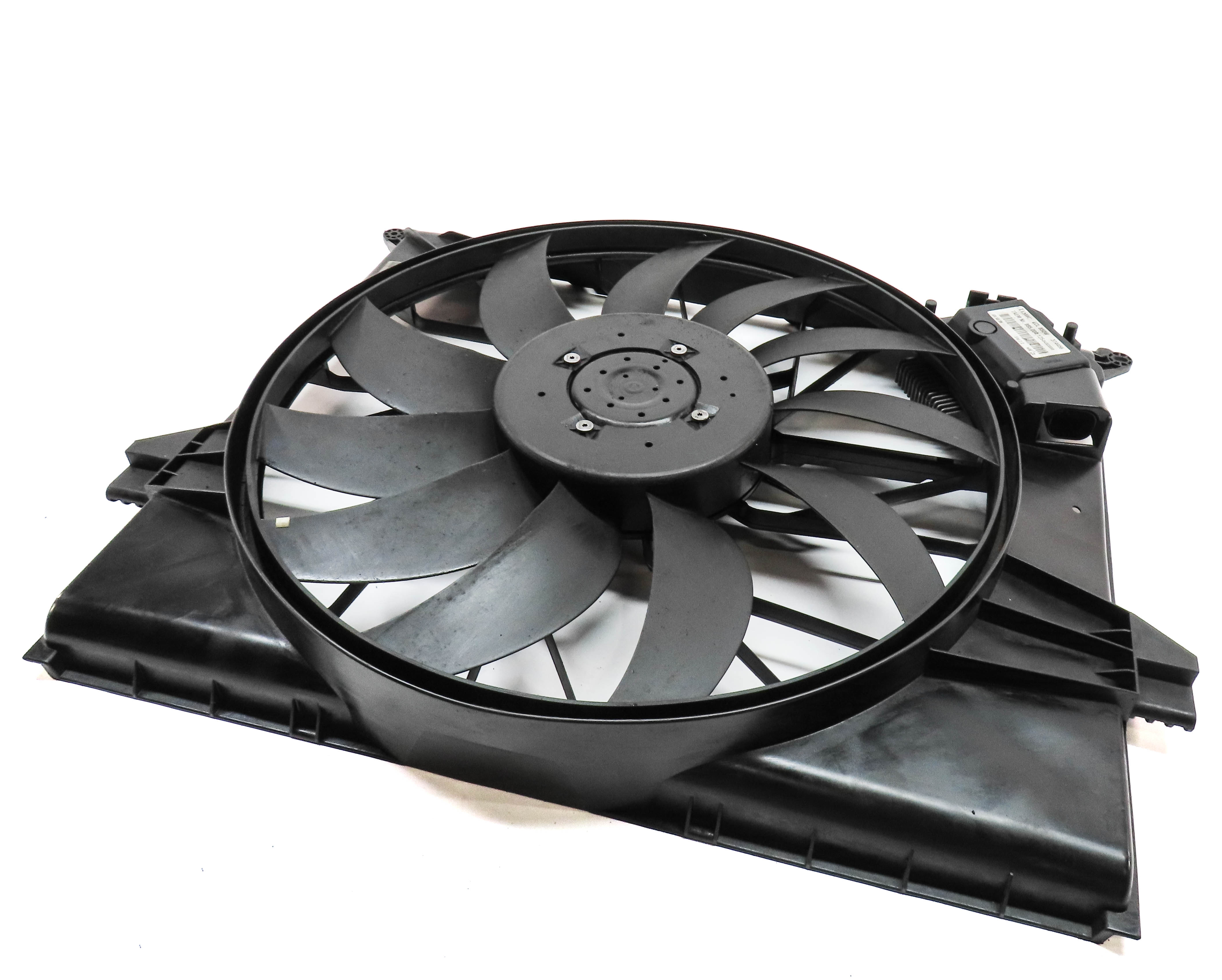 2007-2012 MERCEDES GL ML R CLASS (X164 W164 W251) RADIATOR COOLING FAN w/ SHROUD — exact item pictured